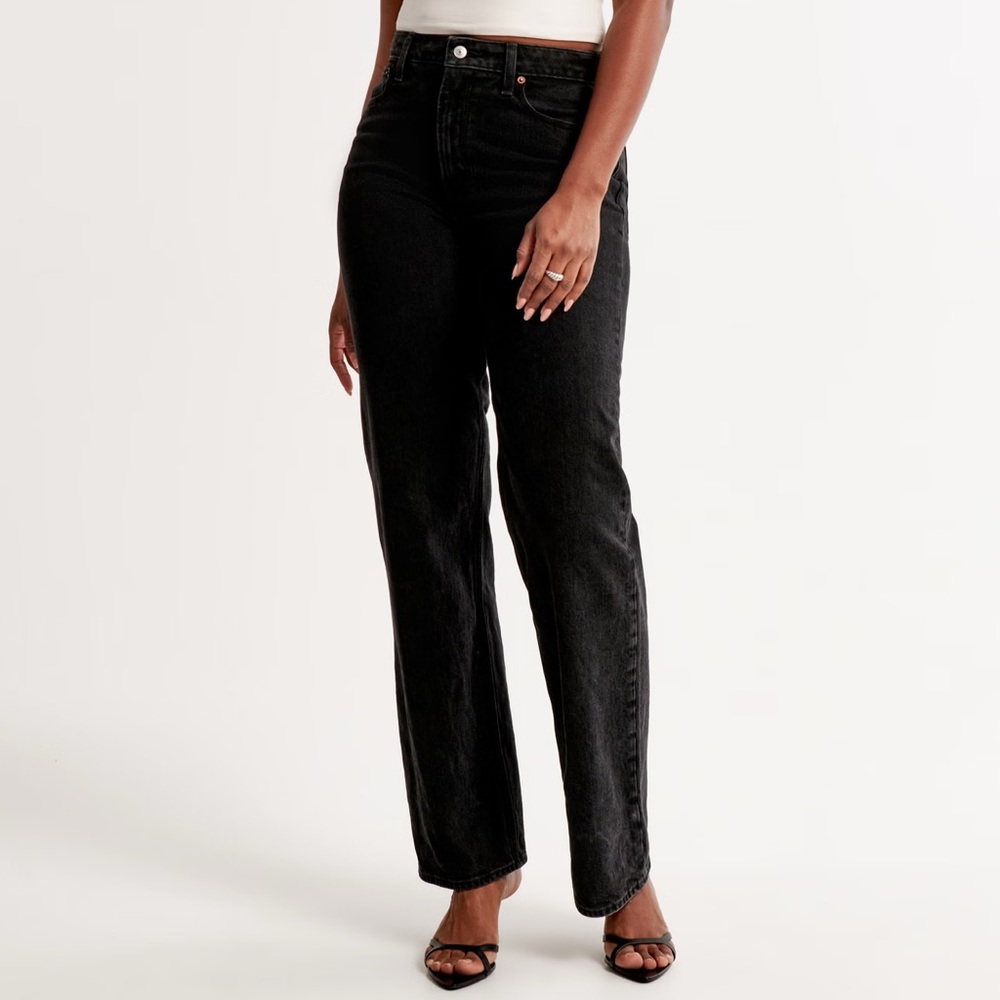 Abercrombie & Fitch Black High Rise Women Jeans